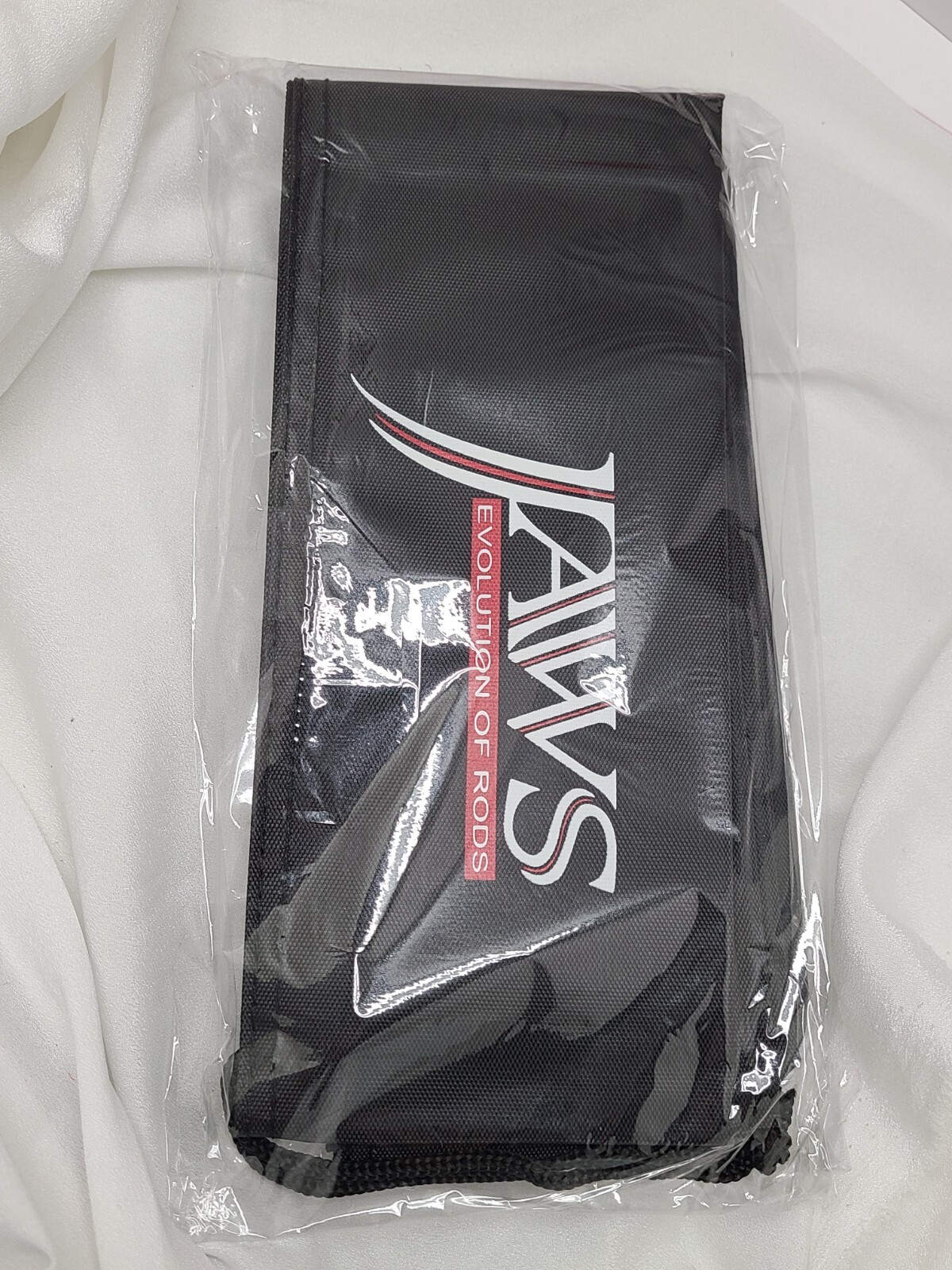 2-9' JAWS QUARTER CUT DESIGN TRAVEL ROD COVER FOR INSHORE OFFSHORE FISHING BLACK