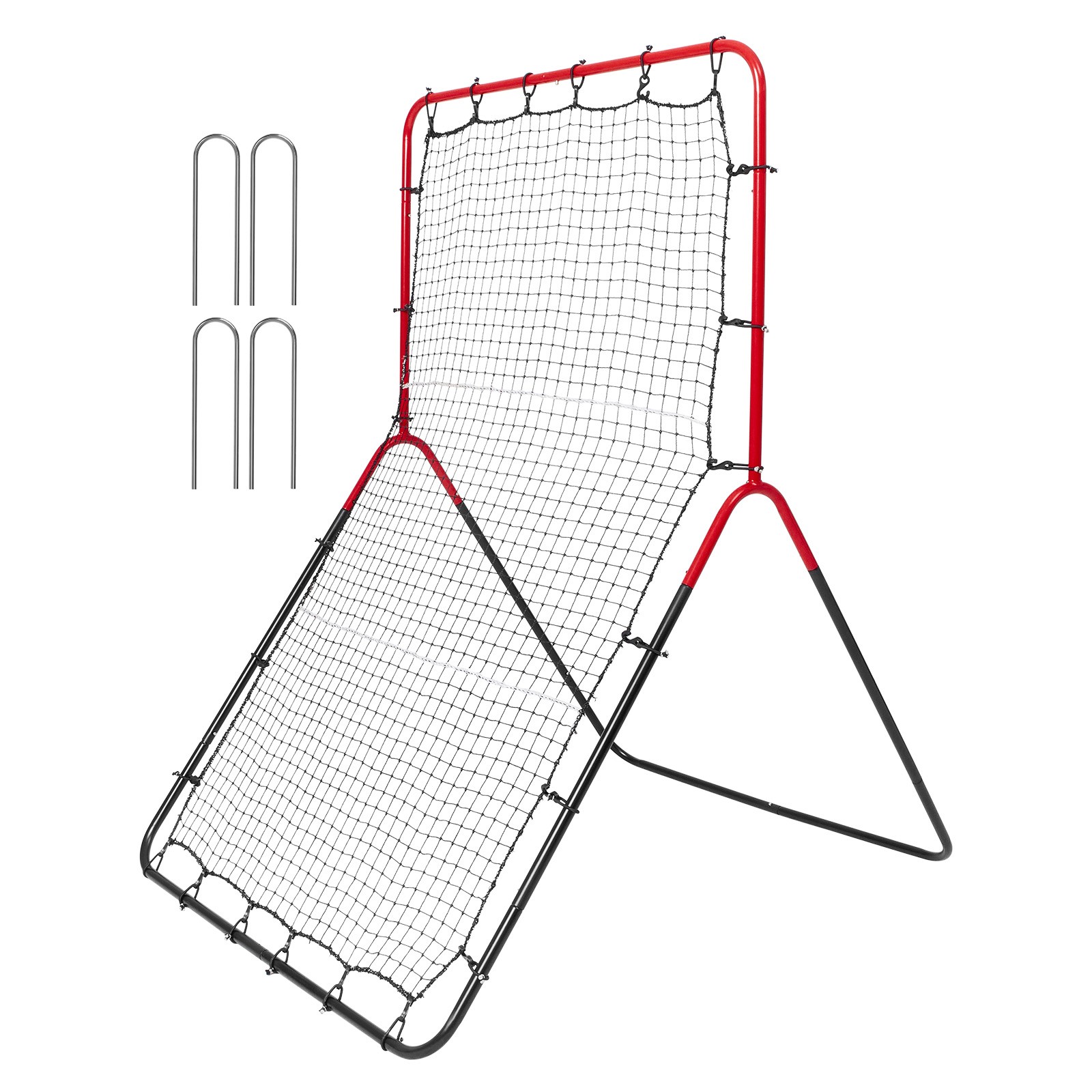 Uimoso Baseball And Softball Rebounder Net 3x4.5 ft PitchBack 3-Way Trainer