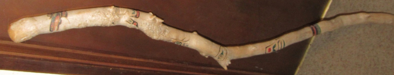 Northwest Coast Hand Carved SHAMAN Totem Walking Talking Stick Cane Pole STAFF