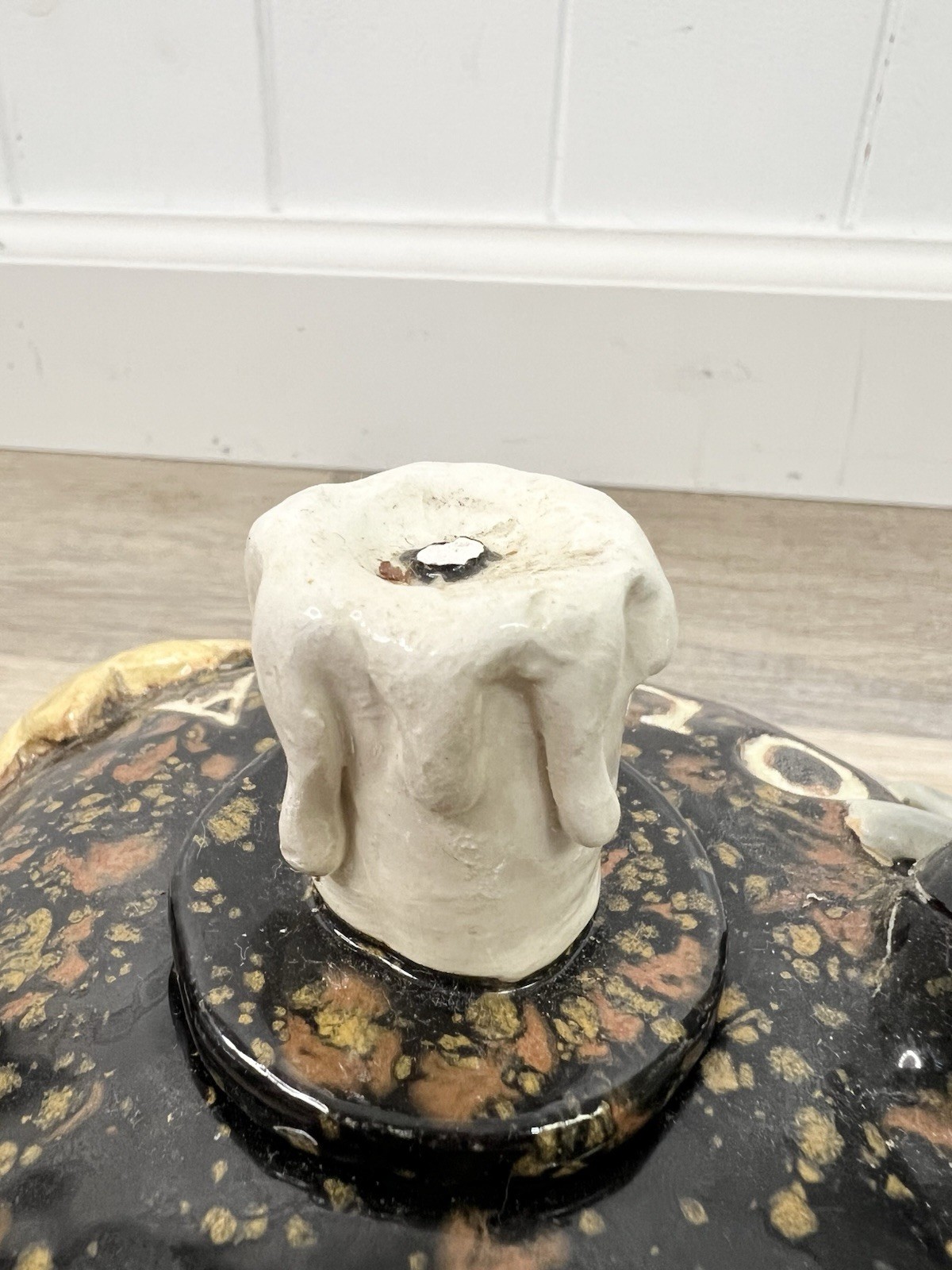 Quija Ceramic Teapot Decor Goth Tarot Witchy Planchette Pentagram Moon *Read