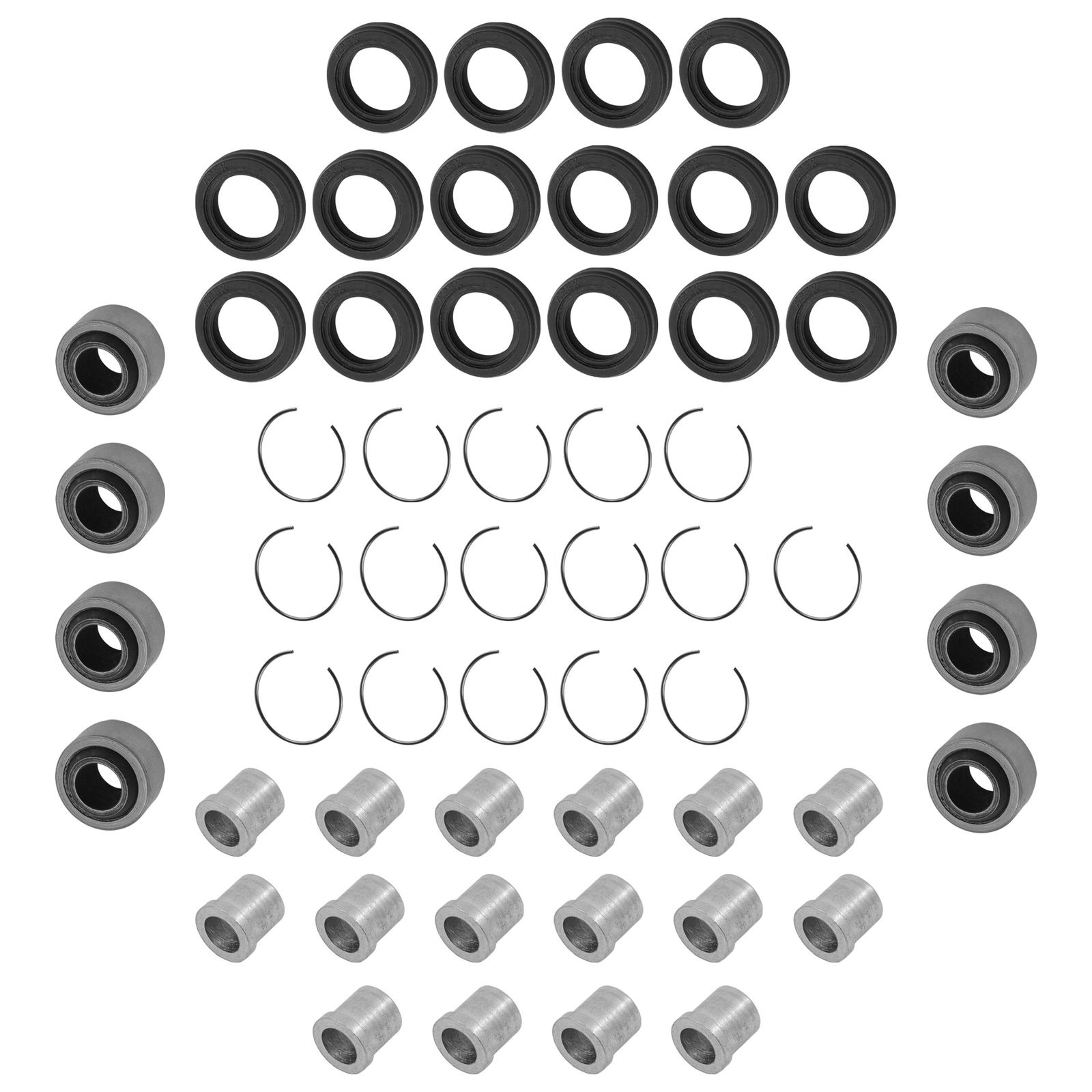 Front Upper & Lower A-Arm Bushing Kit For Honda Sportrax 300 TRX300EX 93-04 L/R