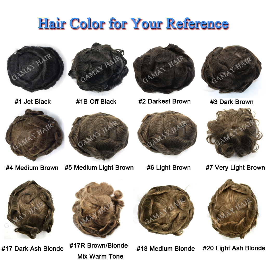 Invisible Ultra Thin Skin Mens Toupee Hair Replacement Poly Hairpiece PU Systems