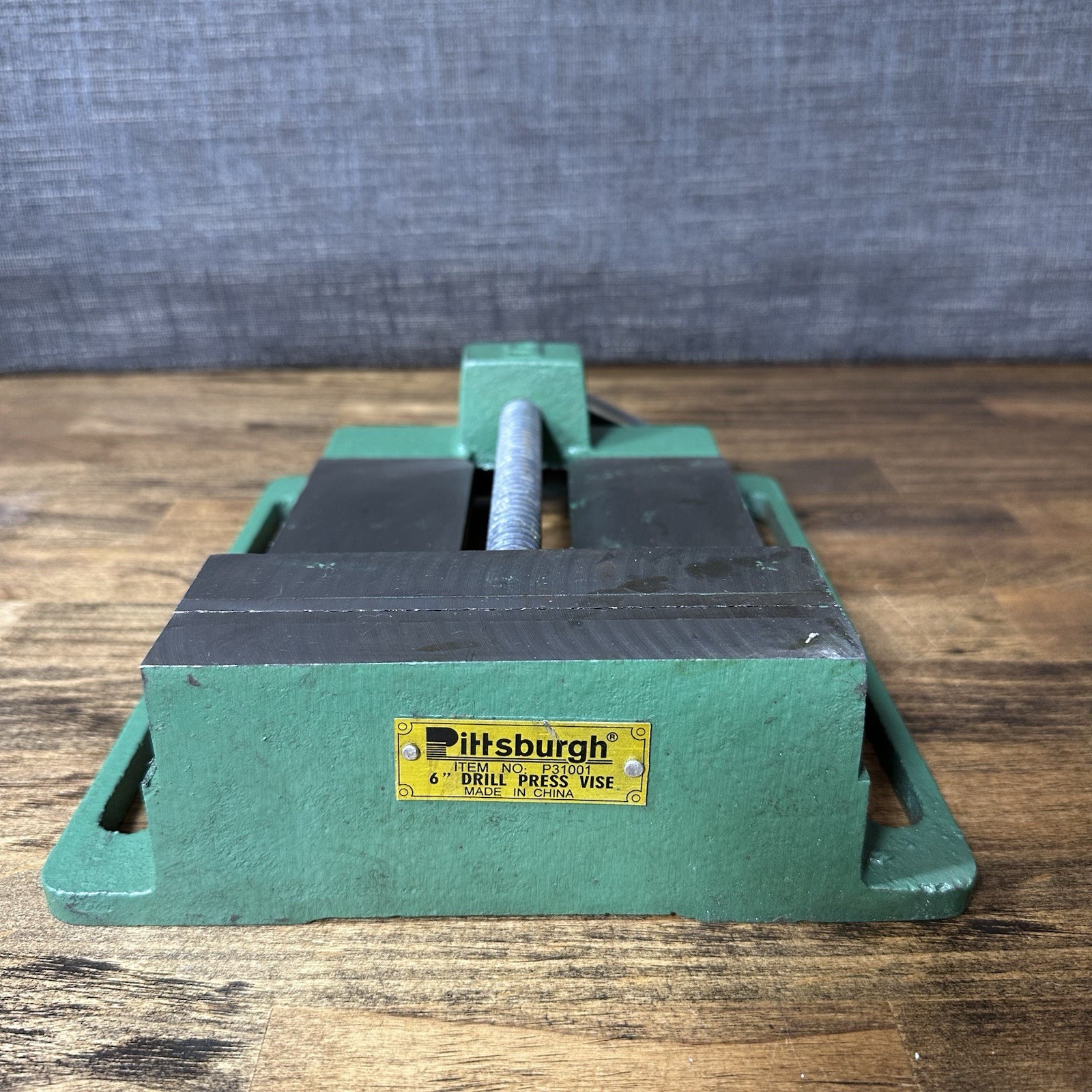 Rare Vintage Green 6” Drill Press Bench Vice Pittsbirgh New Old Stock