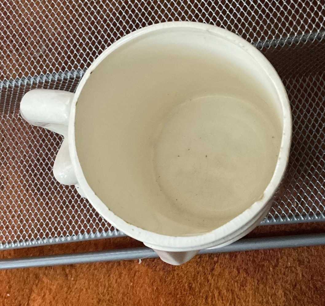 Vintage 1960’s MCM Abstract Ceramic - Think Drink Coffee Cup Mug Promo