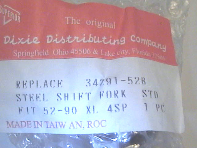 STANDARD TRANSMISSION SHIFTER SHIFT FORK 1957-90 HARLEY SPORTSTER XLH 34291-52B