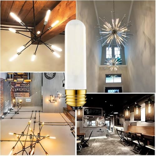 40 Watt T10 Clear Tubular Incandescent Light Bulb, Vintage Style Misty-white-60