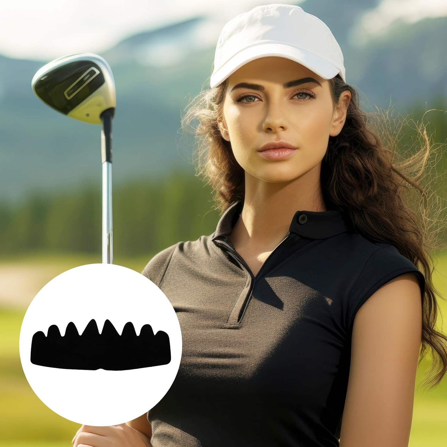 6 Pcs Black Baseball Cap Inserts Shapers,Flexible Washable Hat Shaper Insert...