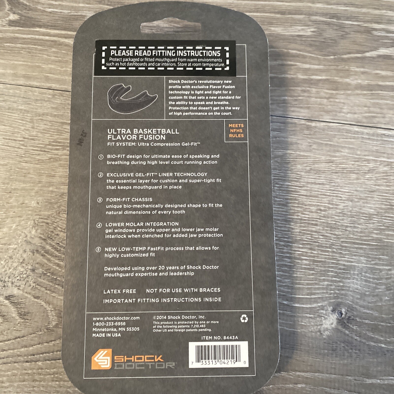 mouth guard shock Doctor Gel flavor fusion