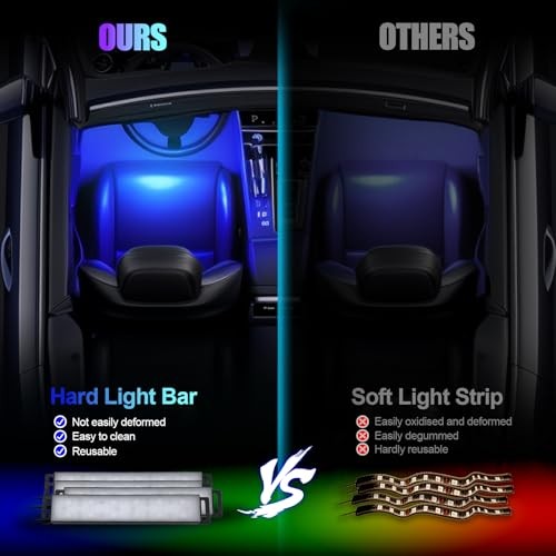 Car Lights Interior, LED Lights for Car APP+ Box Control Cigarette Lighter