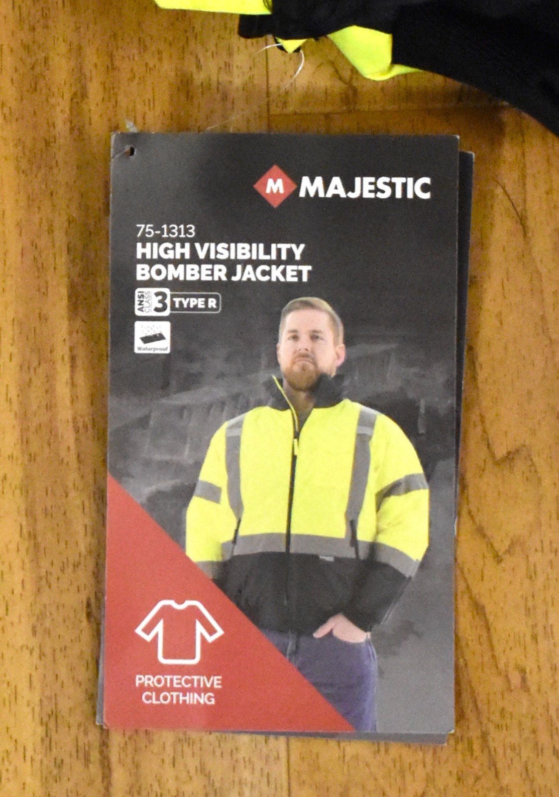Majestic 5X 75-1313 High Visibility Bomber Jacket ANSI Class 3 Type R Waterproof