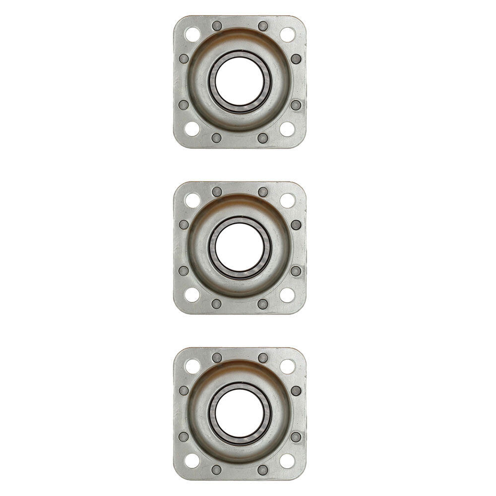 Set of (3) Flanged Disc Bearings Fits Case IH Disc Harrow 122 340 345 350