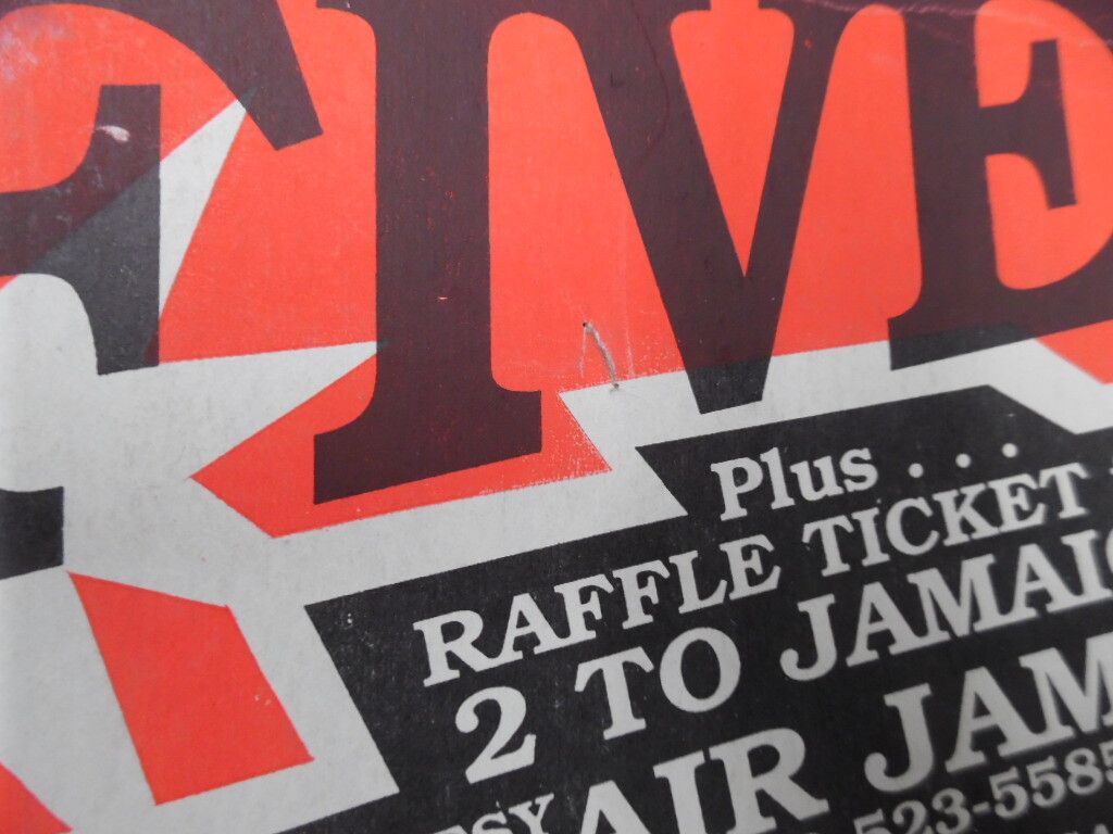 Vintage Fabulous Five Reggae Concert Poster Silver Spring MD Vintage Original