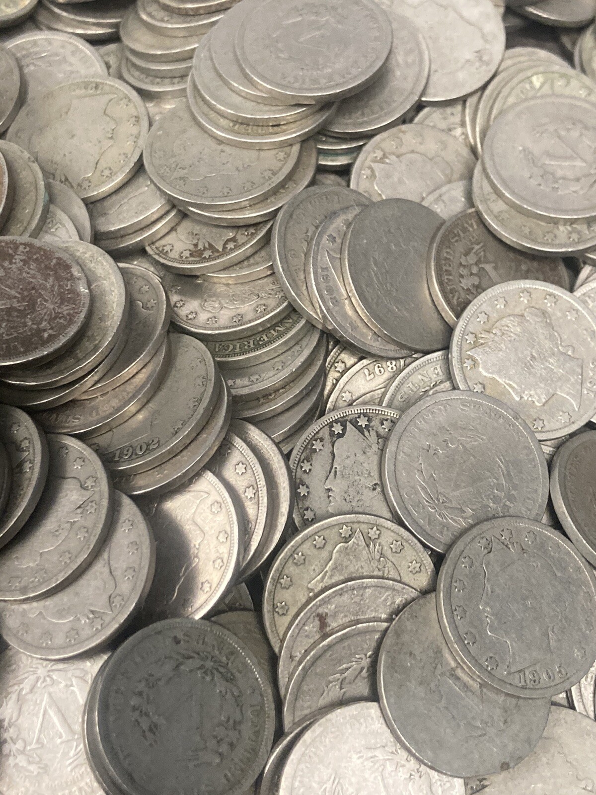 (100) Assorted Liberty "V" Nickels - Bulk Lot