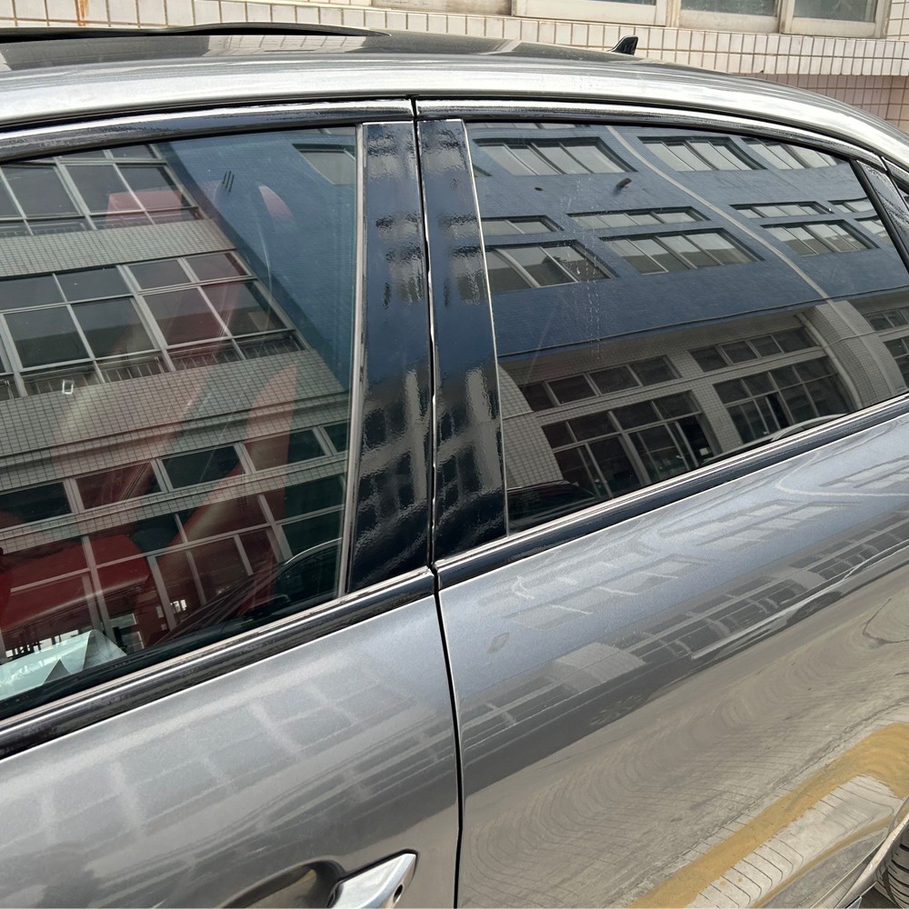 Glossy Black Chrome Delete Window Trims For Audi A4 S4 B9 2017-2025