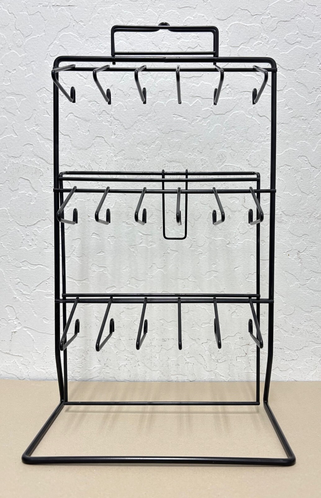 Multiply Functional Counter Display Rack/Stand (Black) for Key Chains