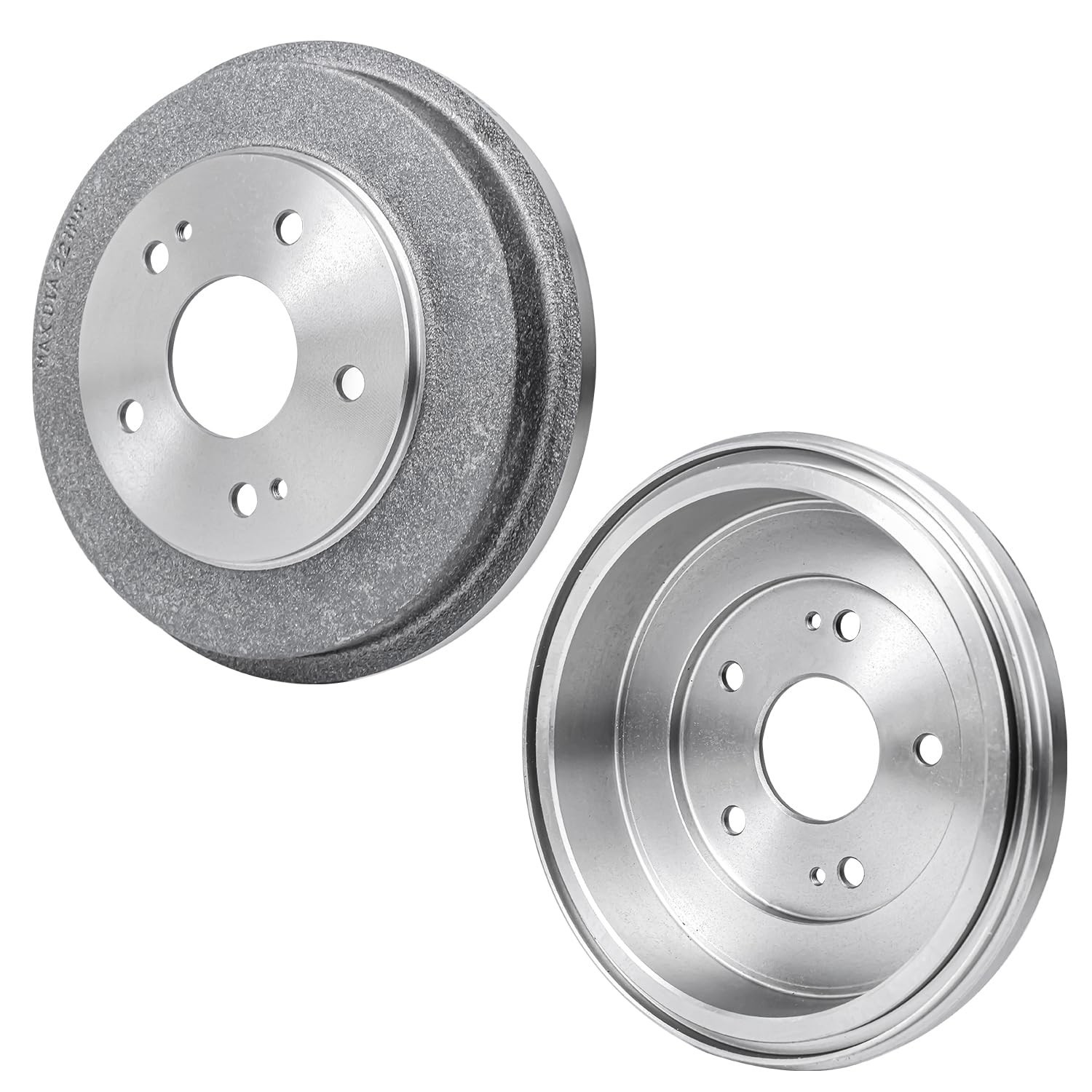 11.10'' Front Drilled Disc Rotors Drums Brake Pads Shoes for Honda Accord Fit