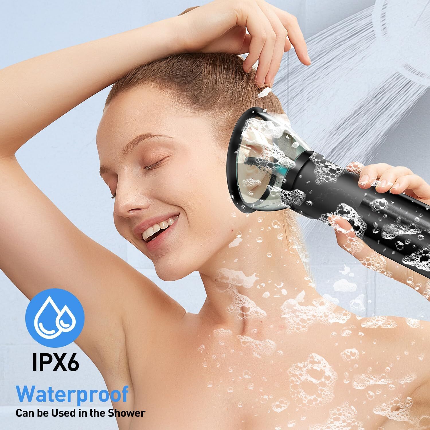 Electric Ear Wax Removal Retractable Water Ear Wax Cleaner Kit IPX6 ,4 Modes