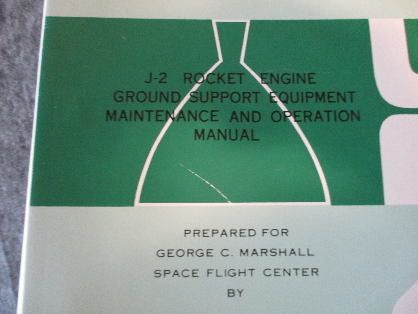 NASA MSFC ROCKETDYNE APOLLO SATURN J-2 ROCKET ENGINE 11"x 11.5" BINDER-NO INSERT