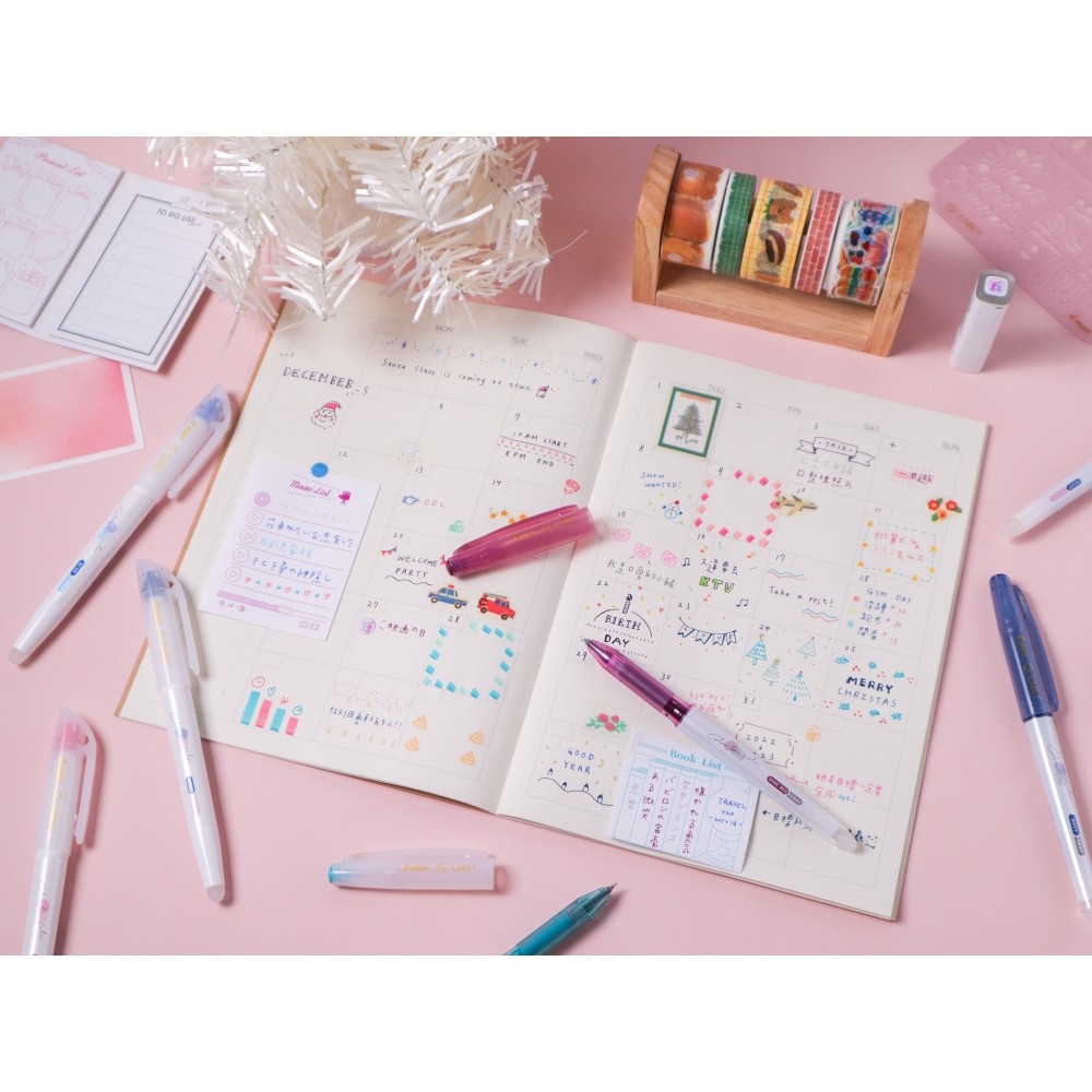 Pilot ILMILY Color two color 0.4mm Gel Ink Ballpoint Pens (Pack of 6), LIL-25S4