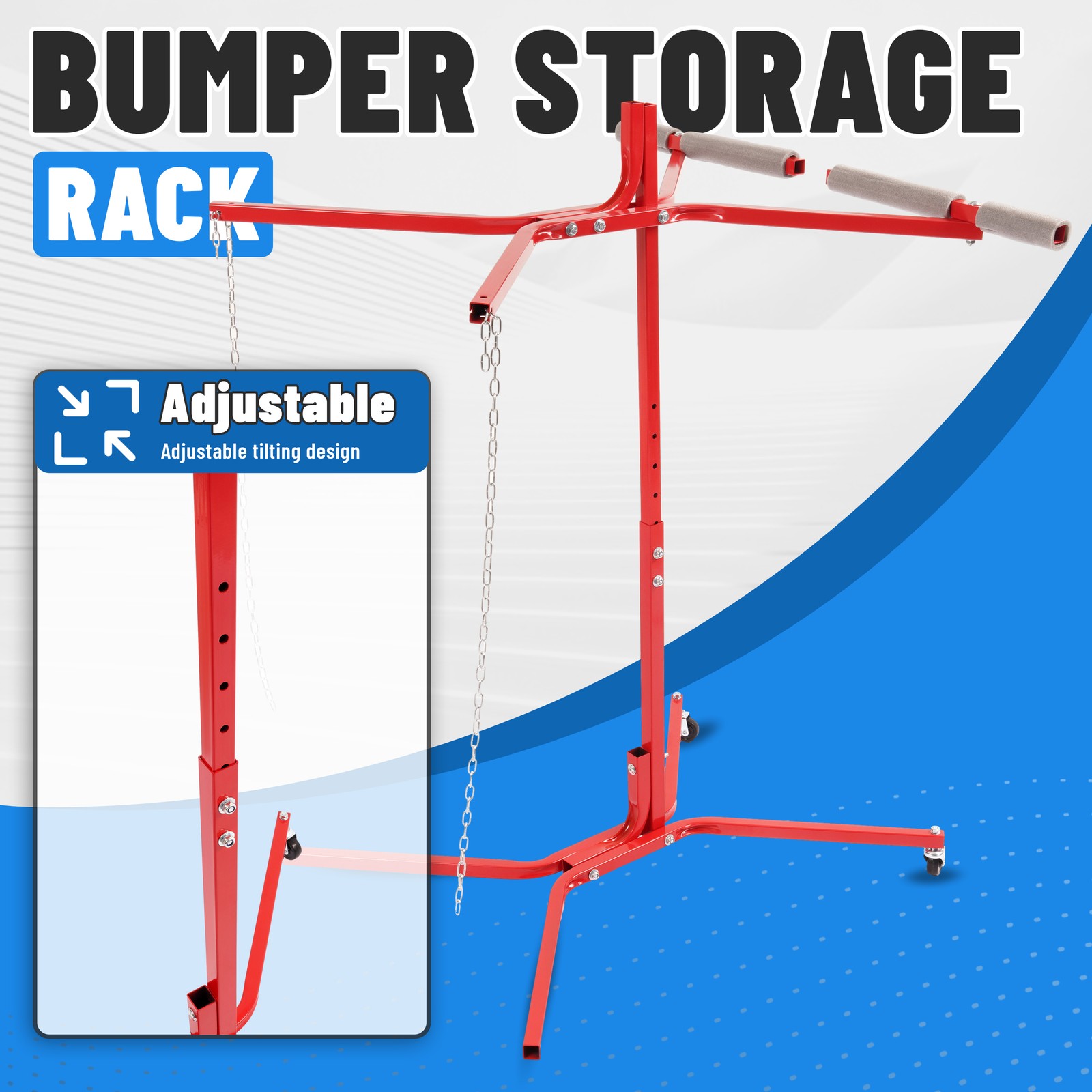 Bumper Tree 50'' Auto Body Door Fender Panel Paint Stand Holder Hang Hood Stand