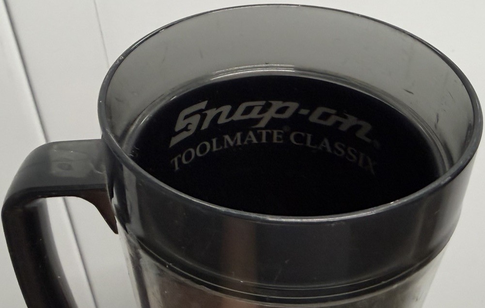 Vintage Snap-On Tools 1988 Toolmate Edition Insulated Mug/Cup Claire Jan/Feb ‘88