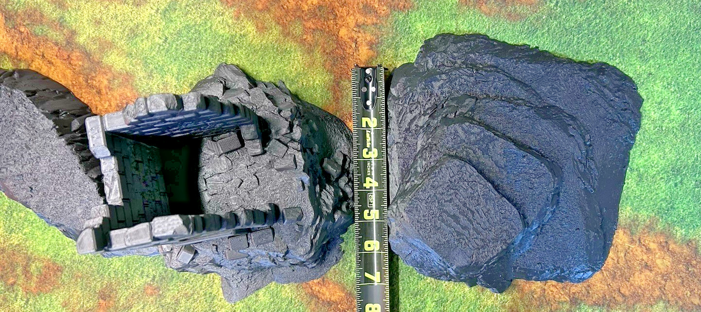 Tabletop Terrain Massive Hills tabletop scenery, 5-piece set