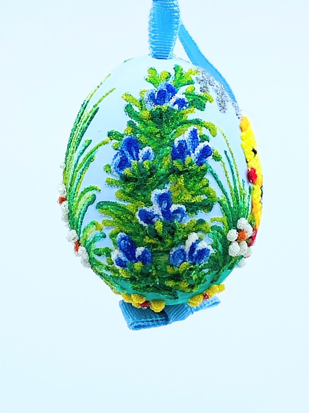 Easter Egg Ornament: Peter's Seasons GMBH; Butterfly in Spring Garden