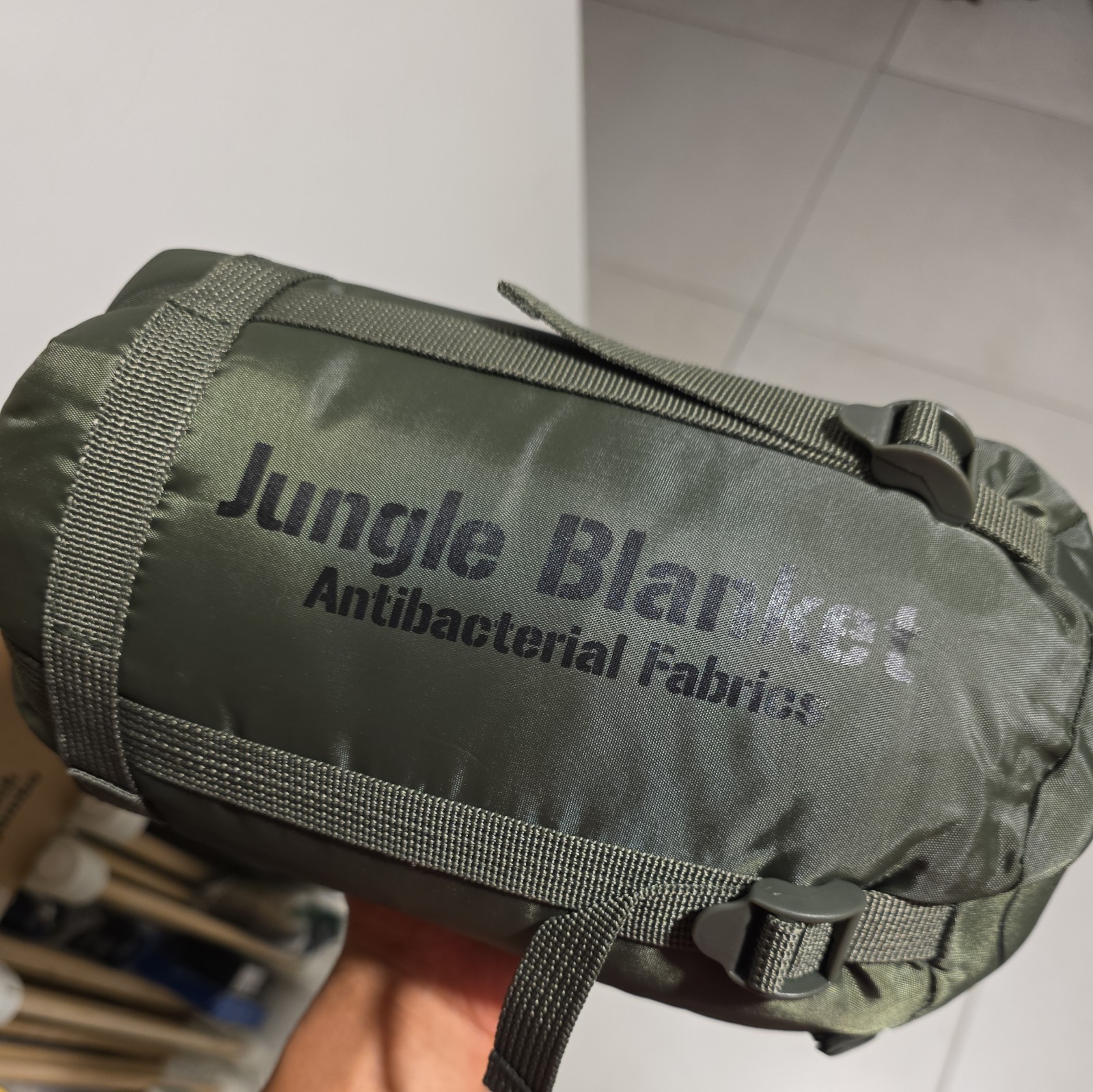 Snugpak Jungle Blanket Olive Measures 76"L x 64"W. A warm, lightweight, less bul