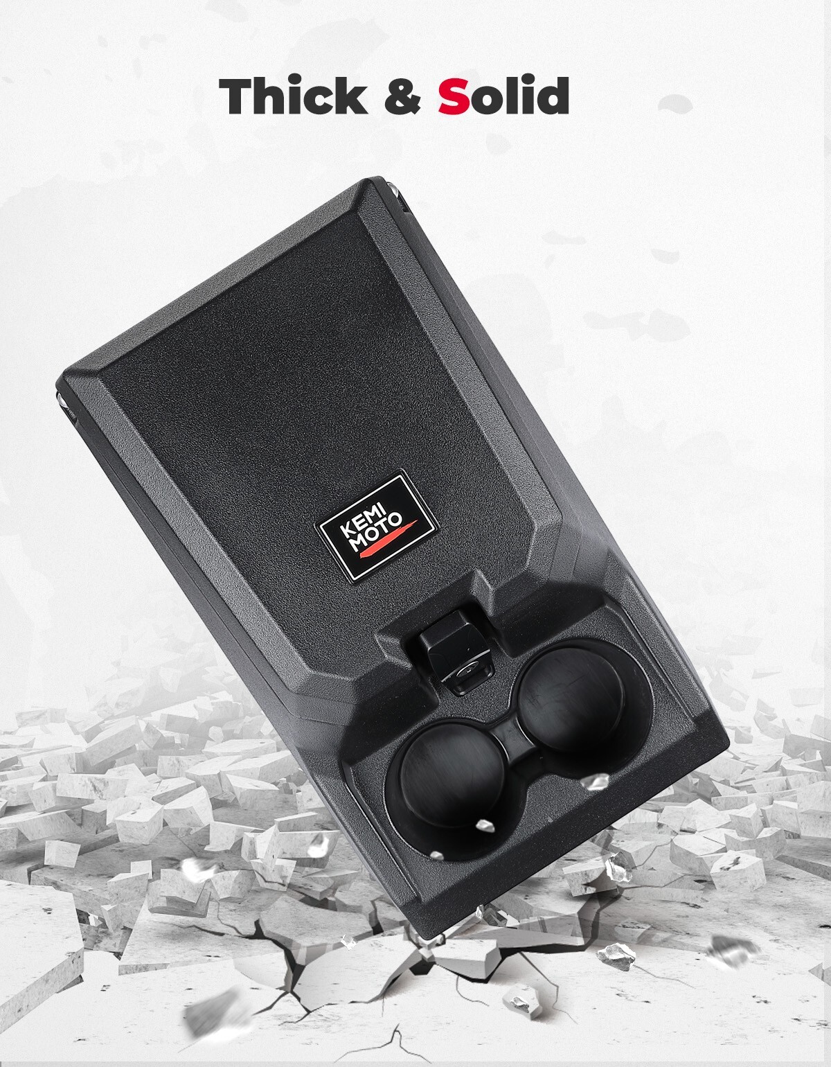 For Polaris Ranger XP 1000/ Crew XP 1000 Bench Seat Center Console Armrest Box