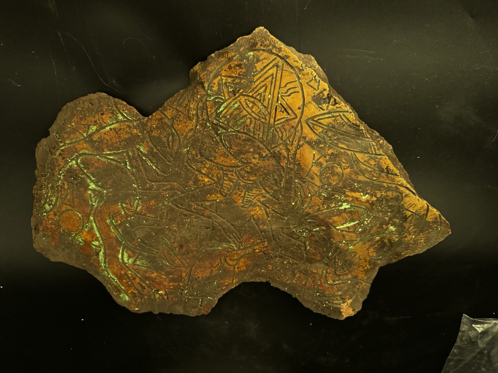 Glowing Massive Masonic Tablet Tula Mexico PreColumbian Alien Ojuelos