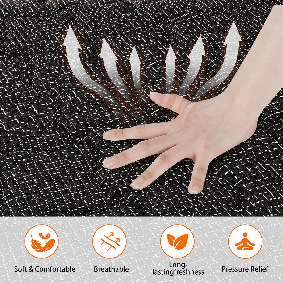 12" 14" Gel Memory Foam Mattress Hybrid Spring Twin Full Queen King Bed In A Box