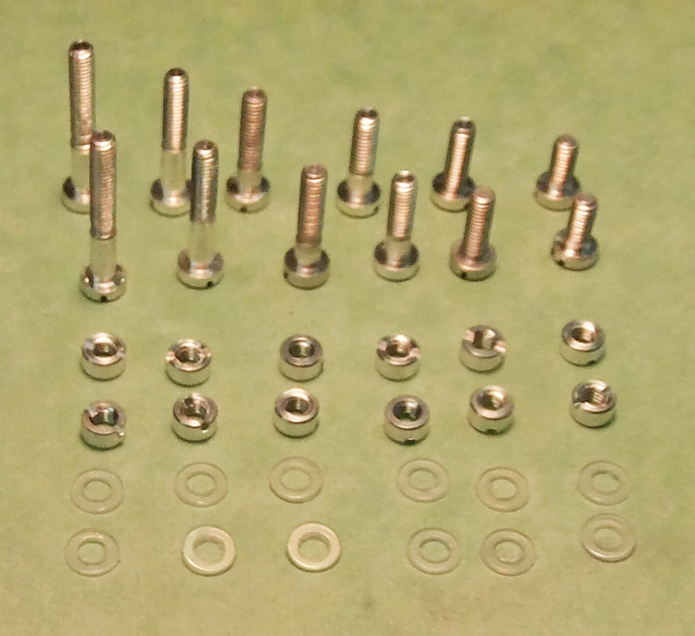 Aluminum Headshell Phono Cartridge Mounting Screws 36 Piece Set Turntable
