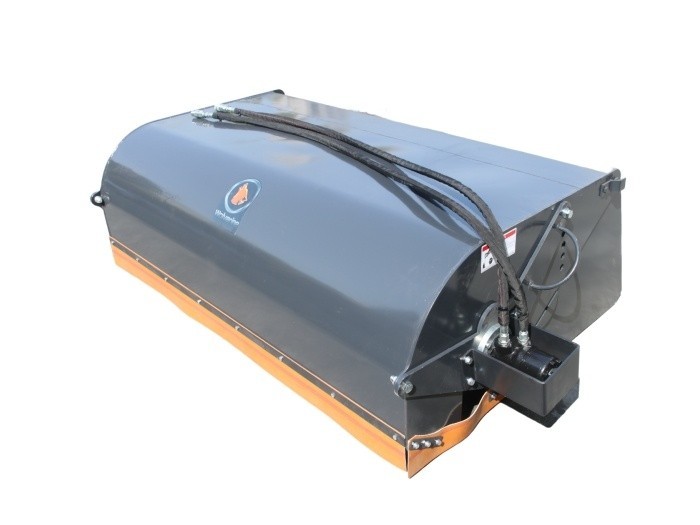 72" Hydraulic Skid Steer Pickup Box Broom Sweeper Bi-Directional Broom Bucket