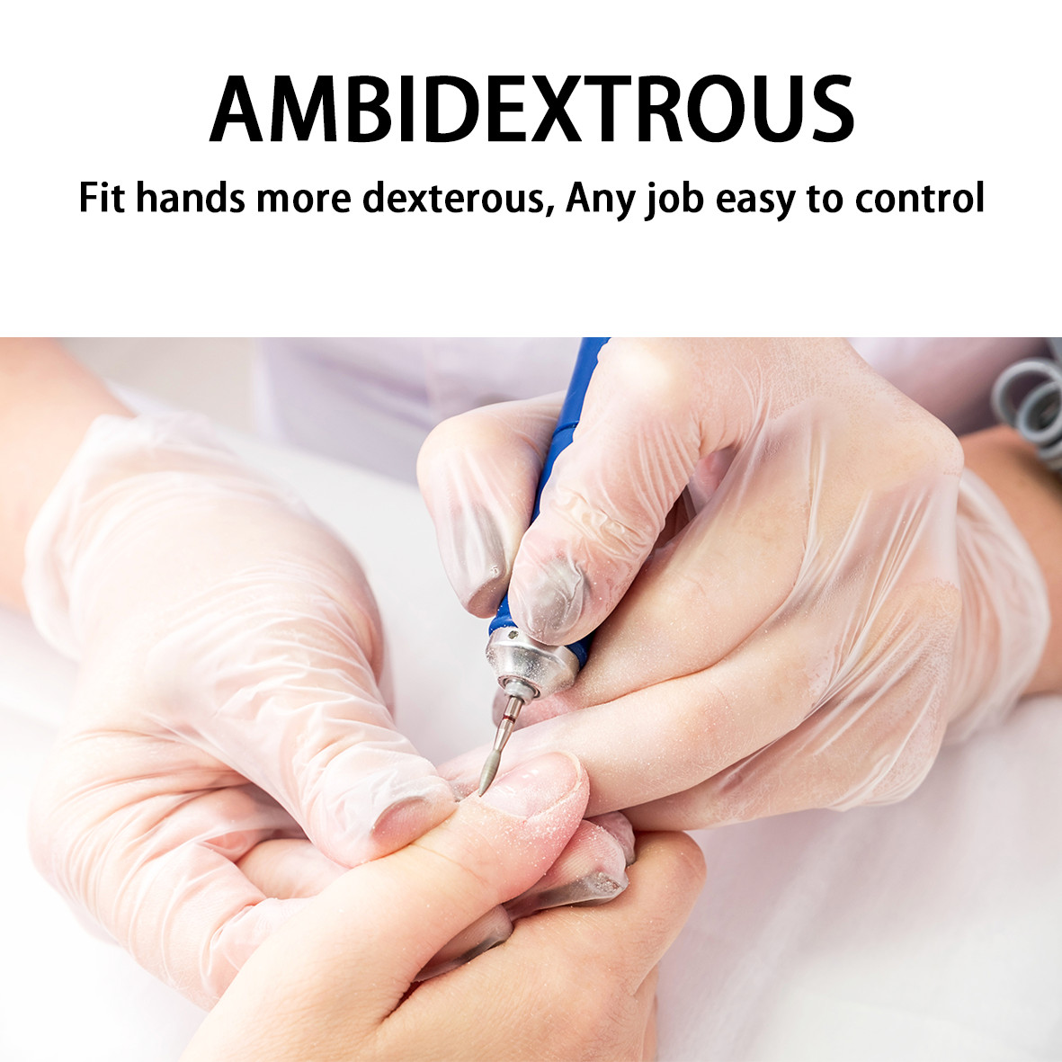 Disposable Vinyl Gloves, Food Safe, Latex-Free Powder-Free Clear Plastic Gloves