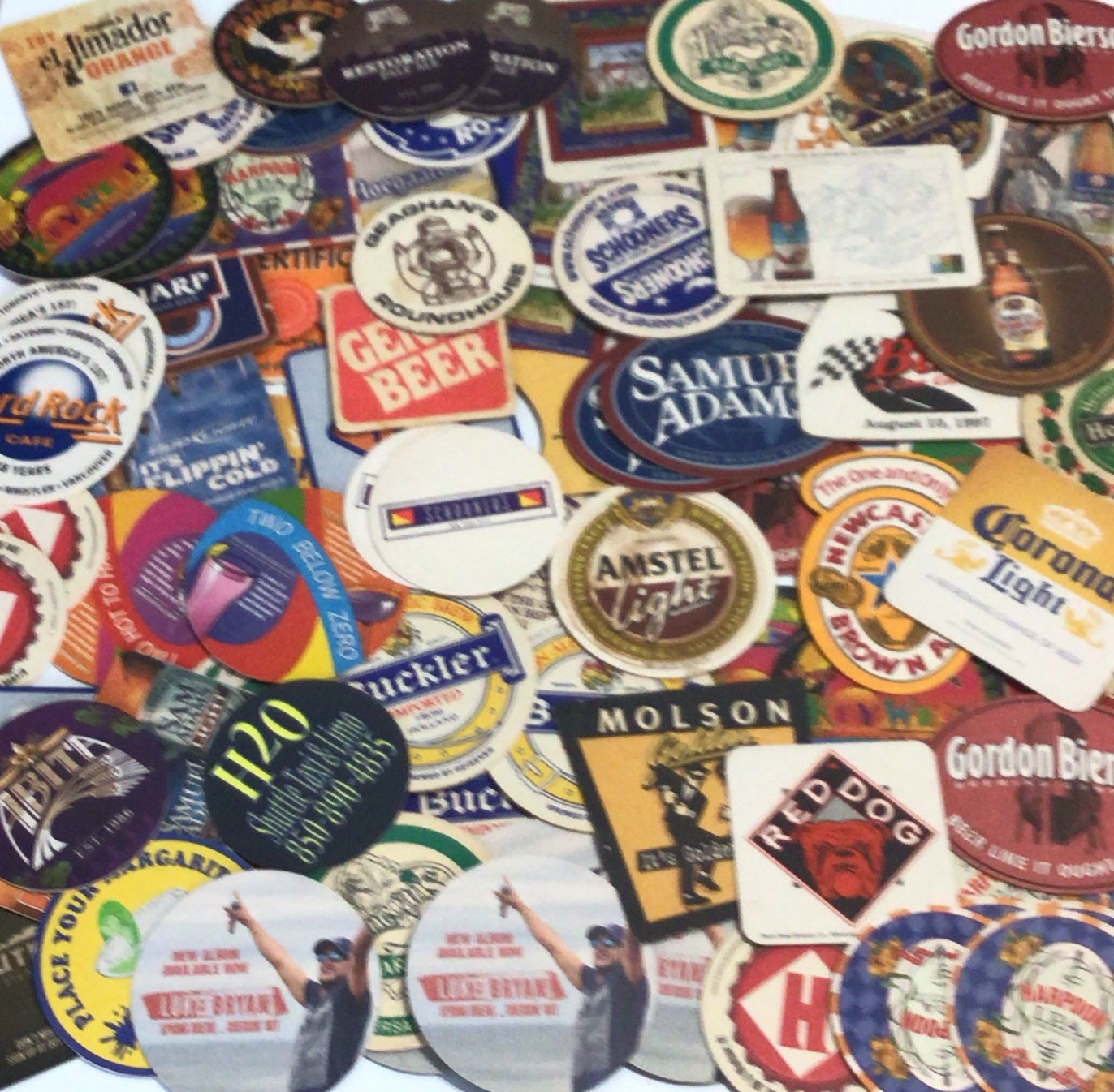 Vintage Mixed Lot of 125 Barware Beer Drink Coasters Liquor Pub Advertising