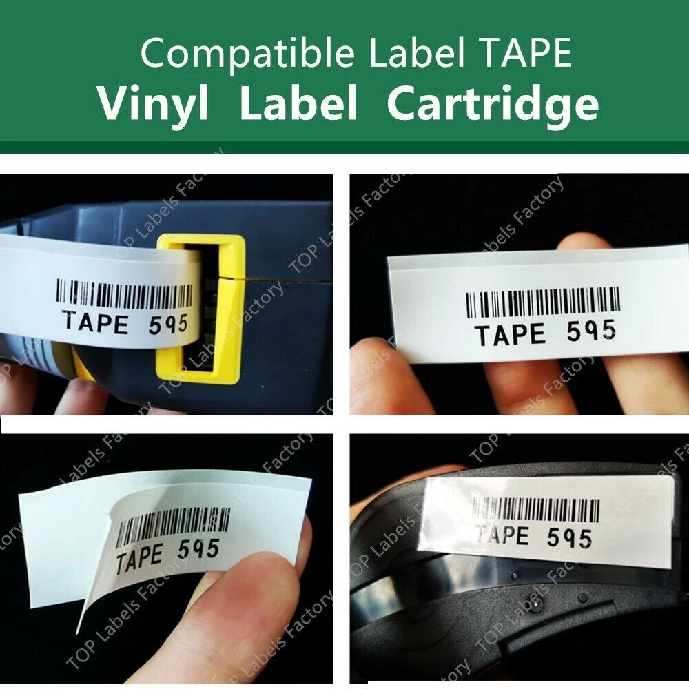 10 Compatible Brady BMP21-PLUS M21-500-499 Nylon Cloth Label Tape Cartridge 1/2"