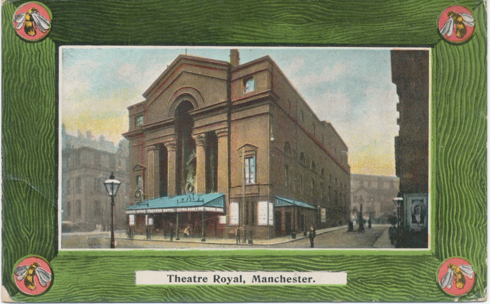 GB 1912, GV 1d red type II on very fine coloured RP postcard (Theatre Royal, MAN