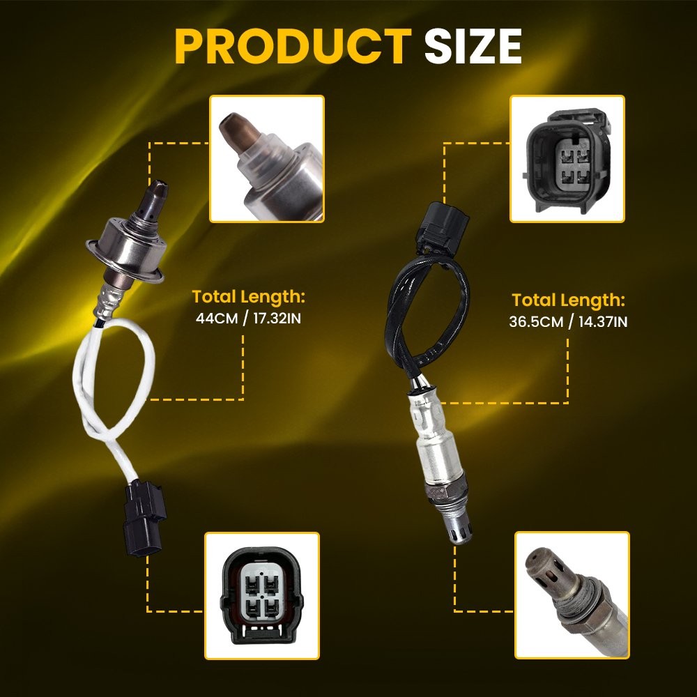 2X Oxygen Sensor O2 Sensor Up & Downstream For Honda Accord 2.4L L4 2013-2017