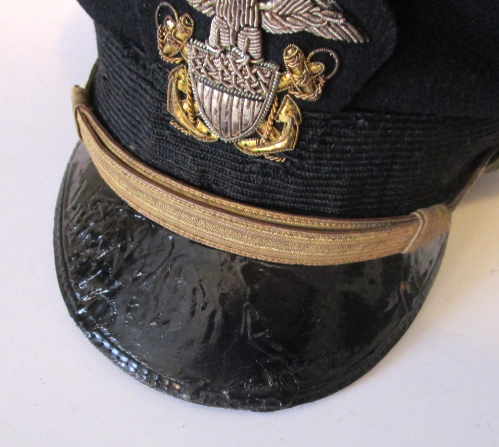 Pre WW2 Navy Ensign's Visor ID'ed