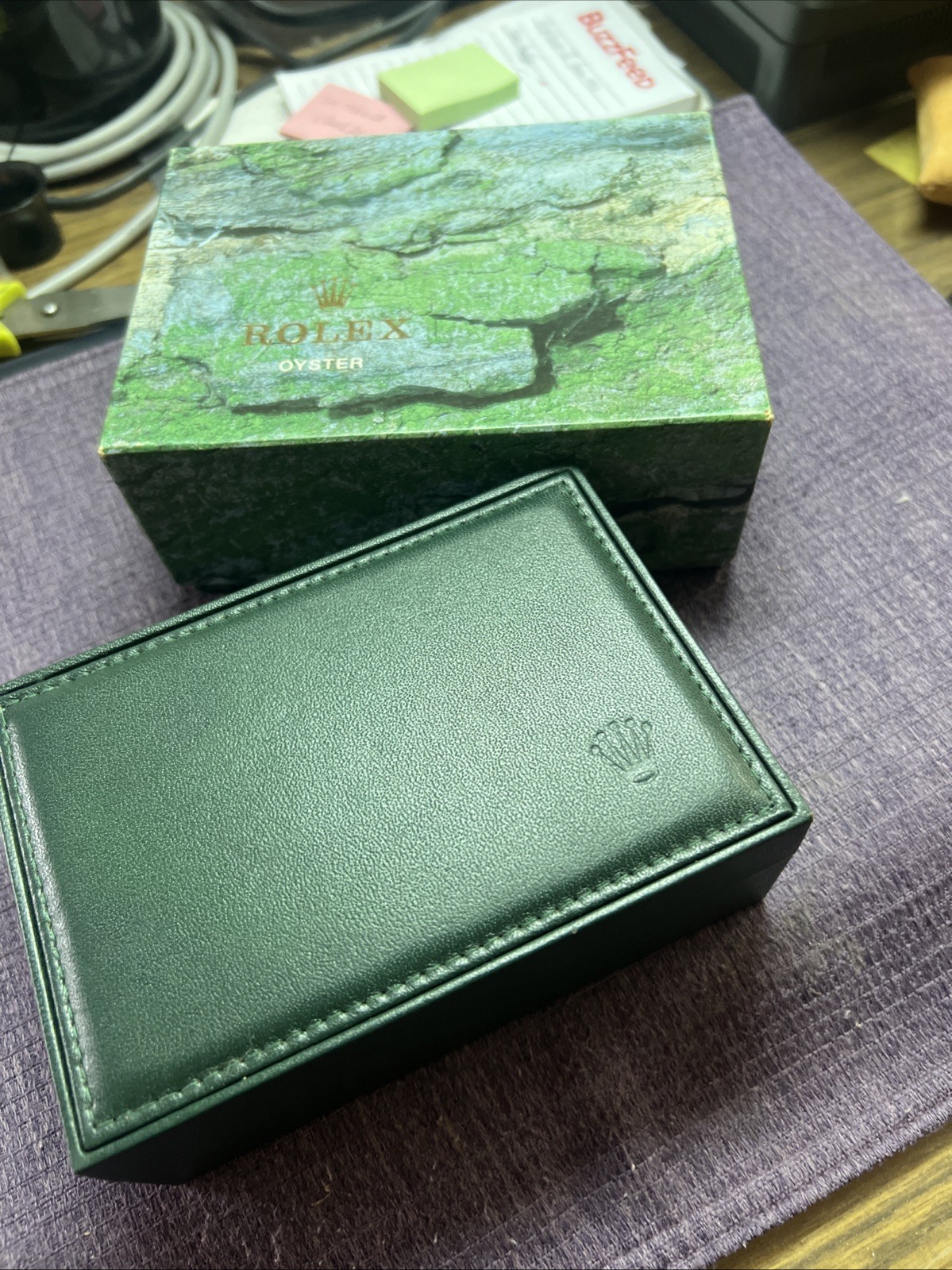 Replacement Pillow Real leather cover colt for Rolex 68.00.xx box High Quality‼️