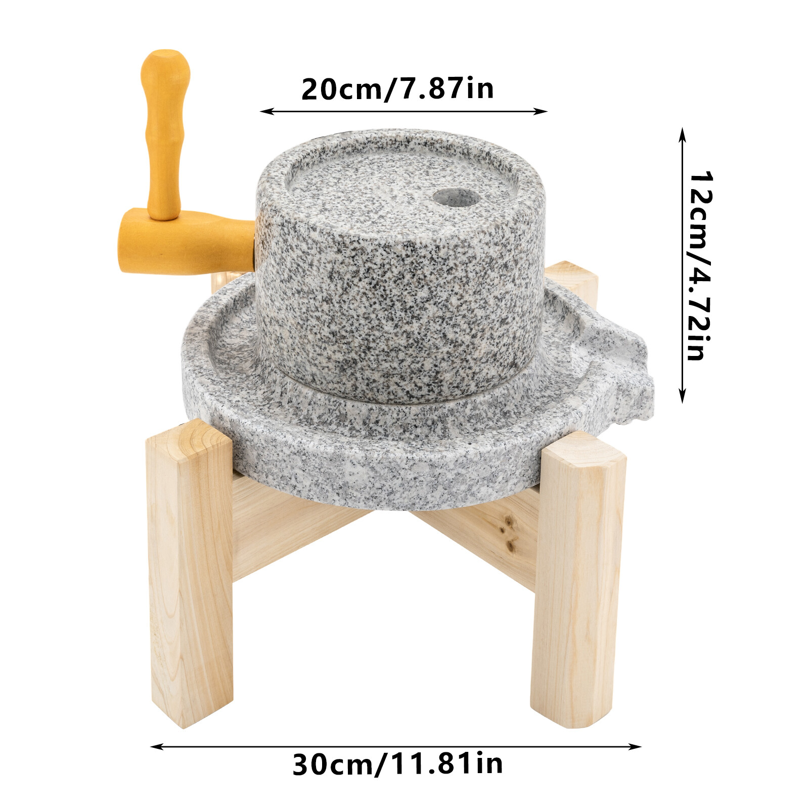 Manual Stone Mill Household For Hand Milled Rice Corn Soy Flour Grinder