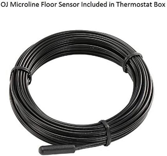 OJ Microline UTN4-4999 Non-Programmable Floor Heating Thermostat with Sensor
