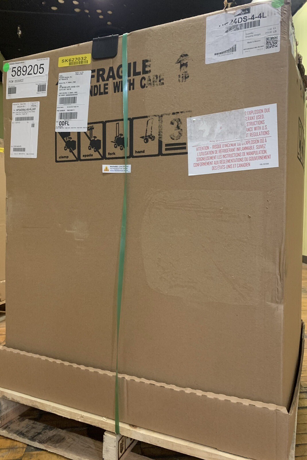 Perlick HP24DS-4-4L 24" Left Hinge Dual Zone Wine Reserve - Panel Ready