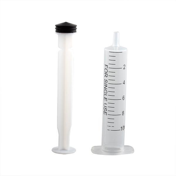 10 Syringe Luer Slip Tip 10mL Liquid Clear Plastic Sterile Medical/Animal Feeder