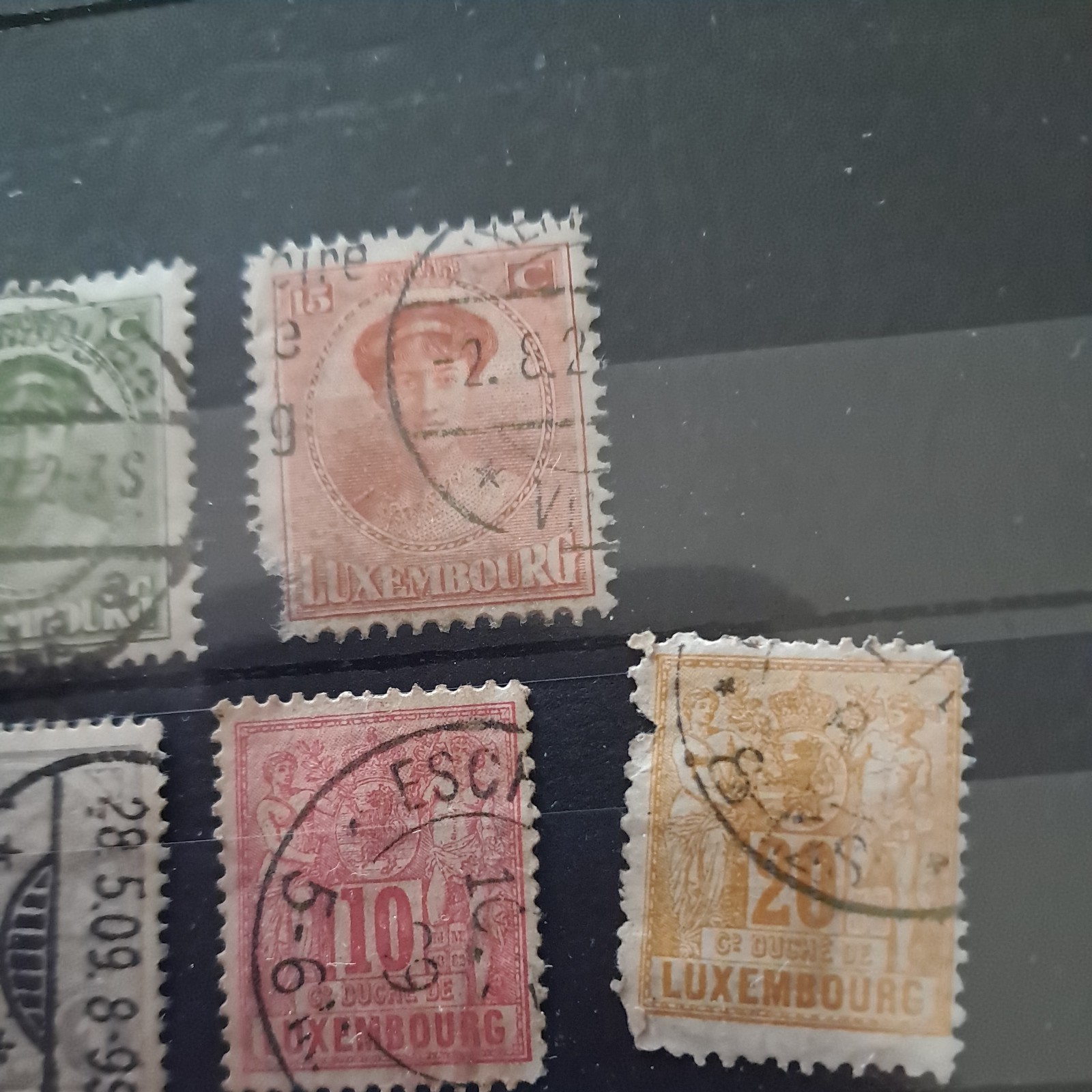 LUXEMBOURG OLD STAMPS x 7