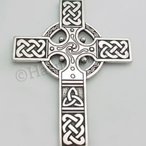 "Extra Large" CELTIC CROSS ~ Detailed Pendant Necklace Celtic Knot Work