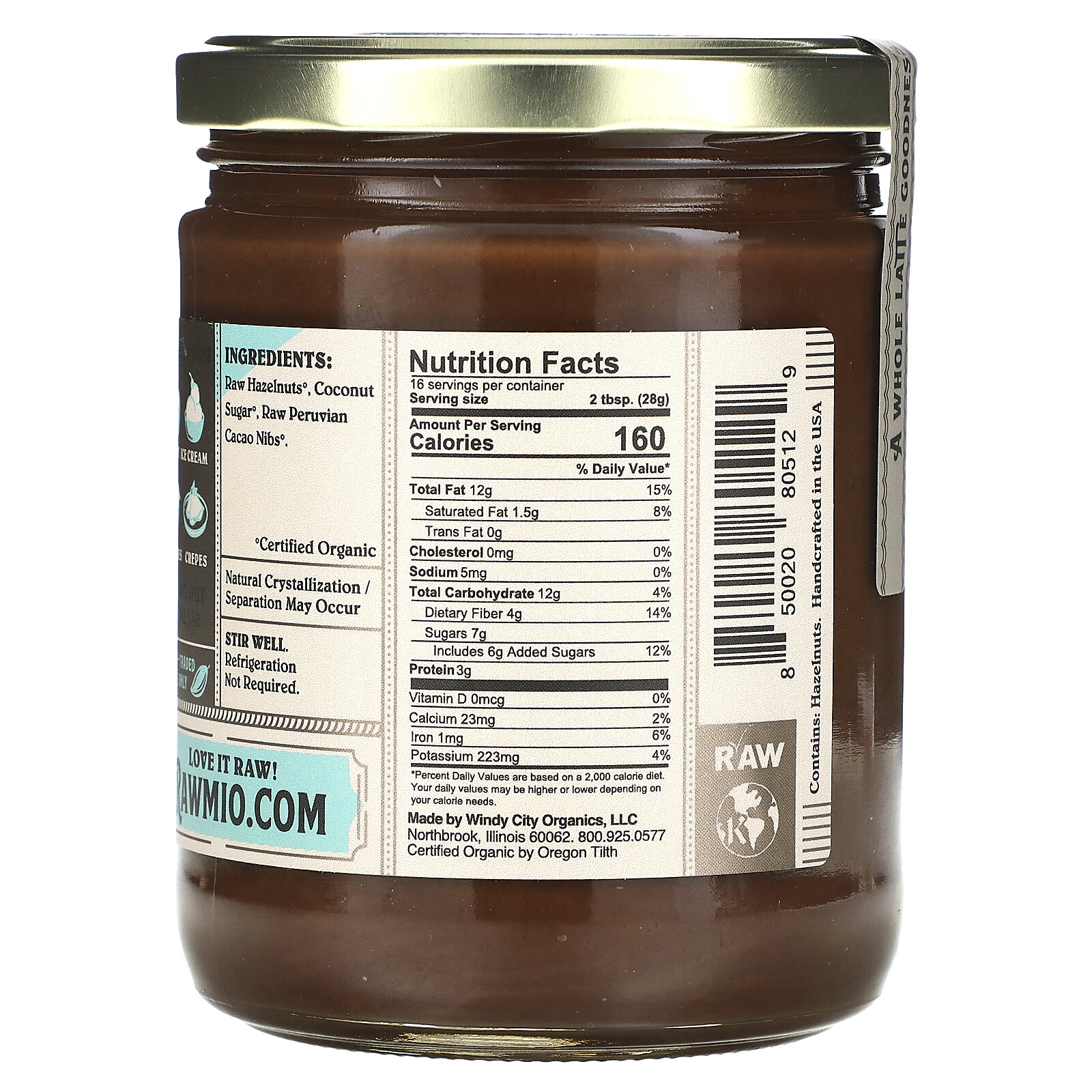 Chocolate Hazelnut Spread, 16 oz (454 g)
