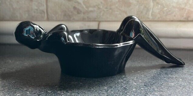 Mosser Glass BATHING BEAUTY Soap Dish - YOU CHOOSE COLOR! Lady in bath Bathroom