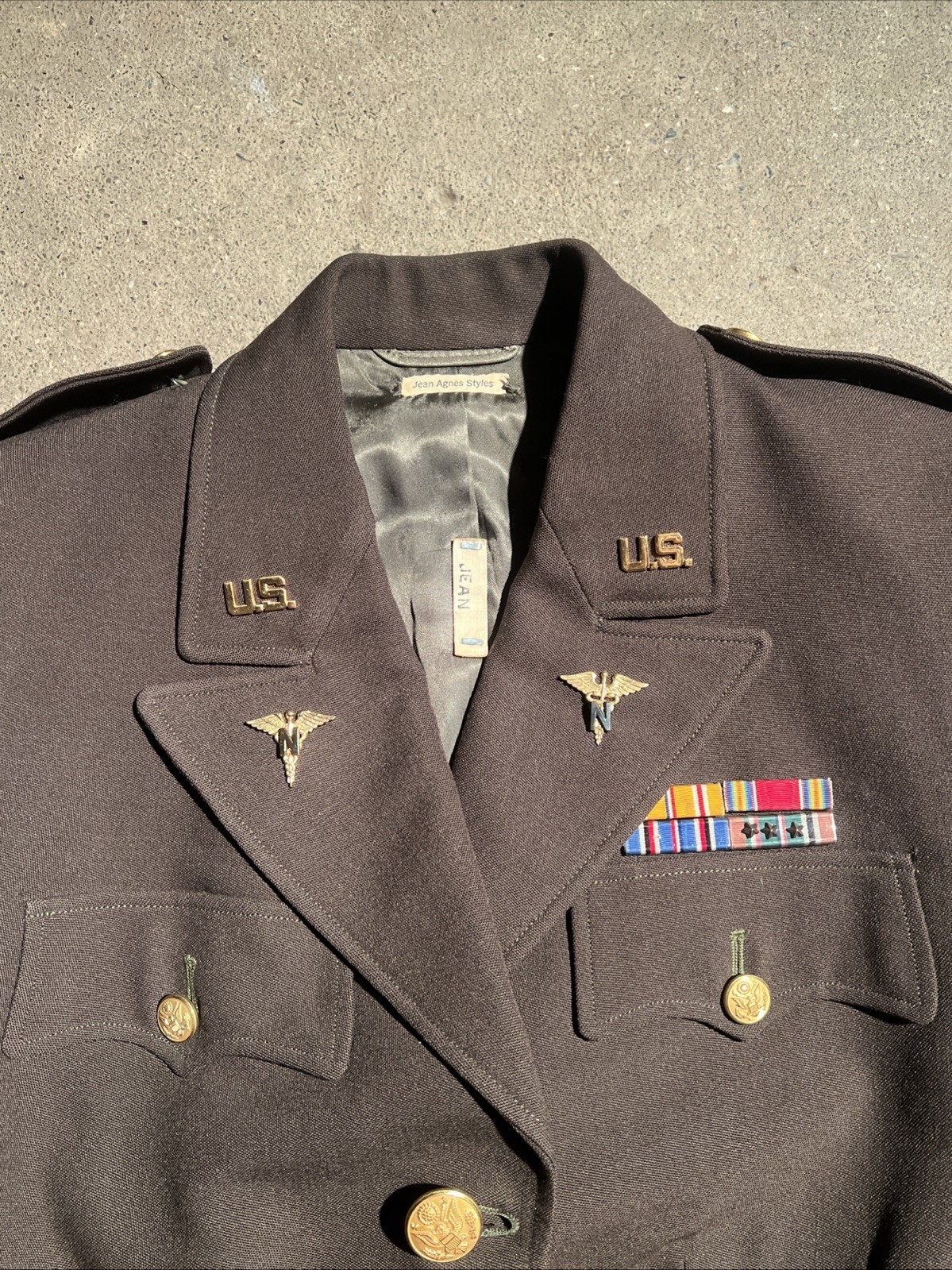 WW2 US Army Nurse Women’s Uniform Lieutenant ETO Named (FF453