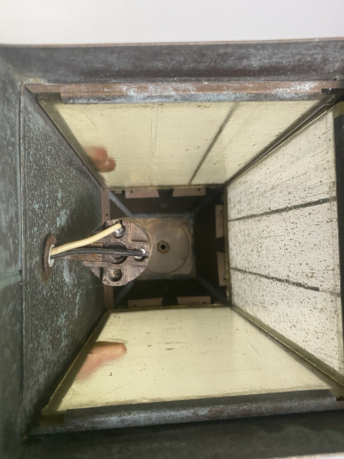 VTG Thomas Industries MOE LIGHT Wall Lantern Copper Patina Outdoor Rustic